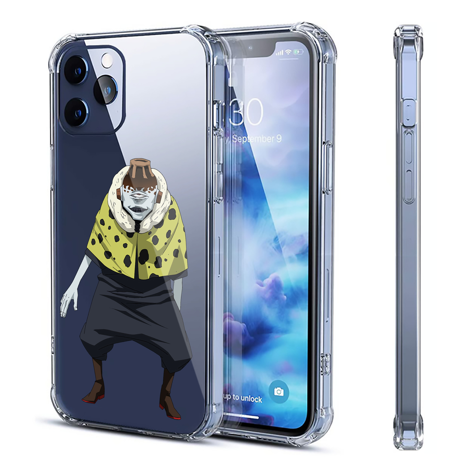（画像用） 呪術廻戦 Jujutsu Kaisen 【iPhone 12シリーズ対応】透明スマホケース（クリアソフトケース）